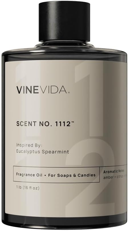 VINEVIDA [16oz] Eucalyptus Spearmint Fragrance Oil for Candle Making and Soap Making - Premium Candle Scents for Soy Candles