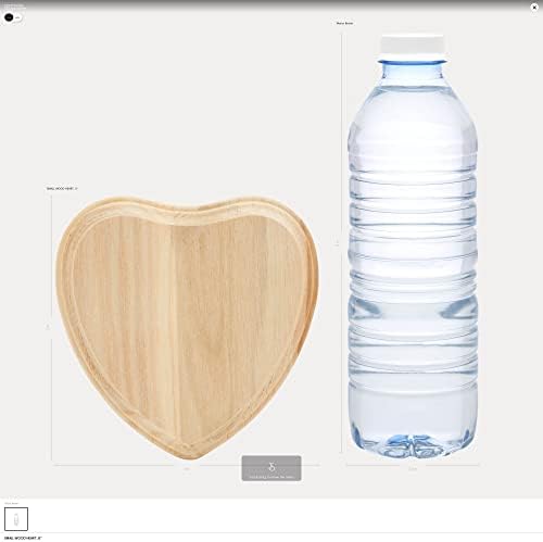 Small Wooden Hearts 5 inch, Pack of 1 Wood Heart, Valentine's Craft, Mother's Day Craft, Small Wooden Craft Hearts, by Woodpeckers