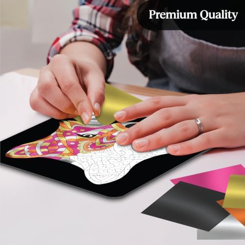 Unwynd Foil/Paint by Number Animals Art & Craft Kit,Fun Adults, Women,Teens