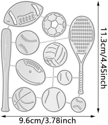 Sports Tennis Basketball Football Metal Cutting Dies for Card Making