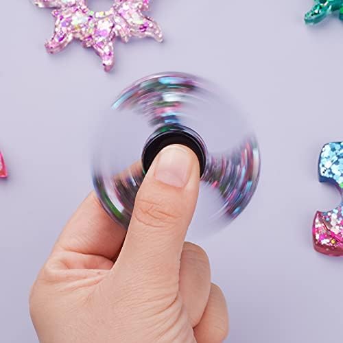 NiArt Fidget Spinner Silicone Resin Mold Kit, 4 Molds, 10 Bearings Set