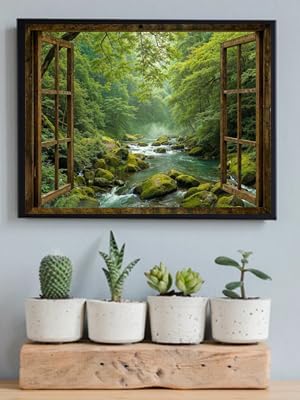 WUDWL Scenery Paint by Numbers Kit for Adults,Color By Numbers for Adults | Decor Painting by Number On Canvas, Paint Number Artist Funny Without Frame DIY, Home Wall Decor, 12x16in