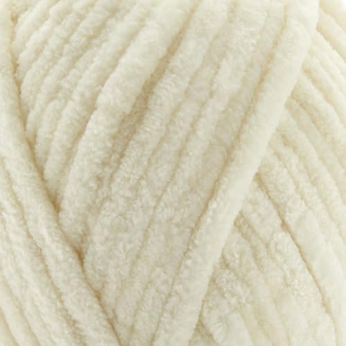 Loops & Threads Sweet Snuggles Yarn - Yarn for Knitting, Crochet, Weaving, and Arts & Crafts - White, Polyester, 8.8 oz