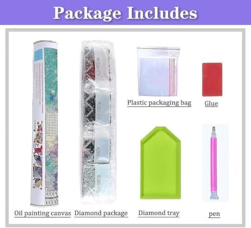 Chicken Diamond Art Kits for Adults, 5D Chicken Diamond Painting Kits for Beginners, Round Full Drill Diamond Art Painting Kit DIY Crystal Rhinestone Funny Gem Art Craft for Home Decor 12 x 16 Inch