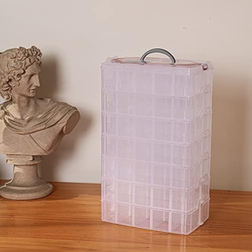 Sooyee 7 Layers Stackable Storage Container, Clear