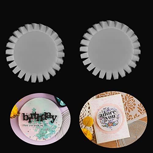 20 Pack Flat Shaker Covers for Card Making - 3inch Round Clear Plastic Transparent Sheets for Shaker Cards - Acetate Sheets for Arts & Crafts Projects