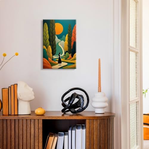 SmartEZ Framed Paint by Numbers Kit for Adults, Landscape Paint by Number