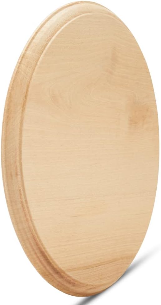 Unfinished Wooden Circles 8 inch, Pack of 1 Round Wood Plaques Unfinished Wood Circles for Crafts, Charcuterie Board, by Woodpeckers