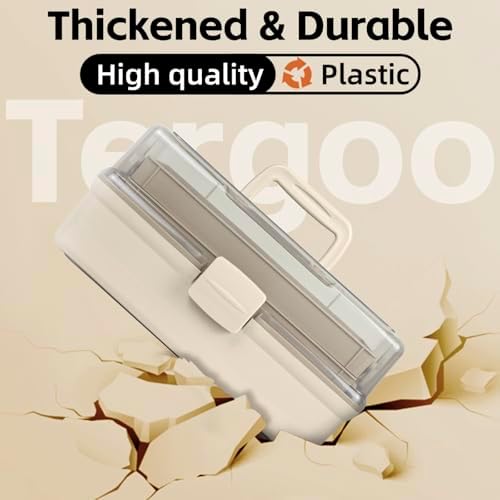 TERGOO 14in 3-Layer Multipurpose Craft Organizers and Storage with Adjustable Dividers, Portable Tackle Box, Folding Art & Craft Case for Medicine, Tool, Sewing Organizer (Brown, X-Large)
