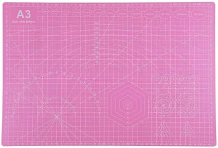 Cutting Mat A3 Pink, Self Healing Cutting Mat 12x18 Inch, 5-Ply Rotary Cutting Board Double-sided for Cutting Quilting Modeling Projects