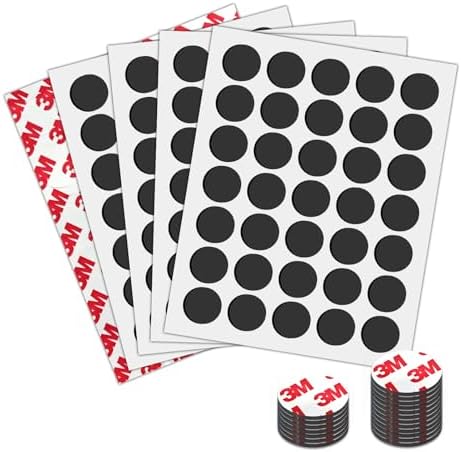 Circle 0.75" Round Magnets with Adhesive Backing,Peel and Stick Refrigetor Magnets,Self Sticky Pre-Cut Magnetic Dots (175 PCS)