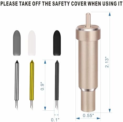 Cutting Blade + Housing, Deep-Point & Bonded-Fabric and Premium Fine Point Blade, Compatible With Cricut Maker, Maker 3, Explore Air/2/3 and Explore One (King)