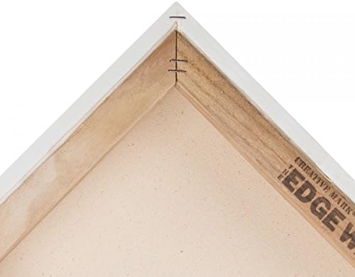 Creative Mark The Edge Deluxe Cotton 1-1/2" Deep Stretched Canvas for Painting, 6x18 Pack of 3, 14oz. Primed Weight, Universal Archival Priming, Medium Tooth, Hand-Stretched Canvas for Painters