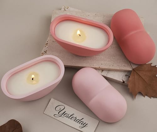 Wehous 3D Heart Shape Box Resin Mold, Valentine's Day Container Storage Silicone Molds for Epoxy Resin, Unique Love Candle Holder Jewelry Trinket Box Jar Molds for DIY Art Craft Valentine Home Decor