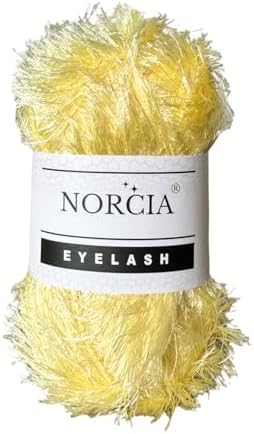 Eyelash Yarn Fun Fur Yarn(100g-3.5oz) (153yds-140mt) Fuzzy Premium Soft Crochet DIY Hand Knitting 100% Polyester