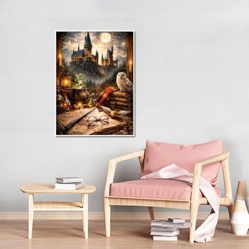 Magic Castle Diamond Art Painting Kits for Adults,Diamond Art for Adults