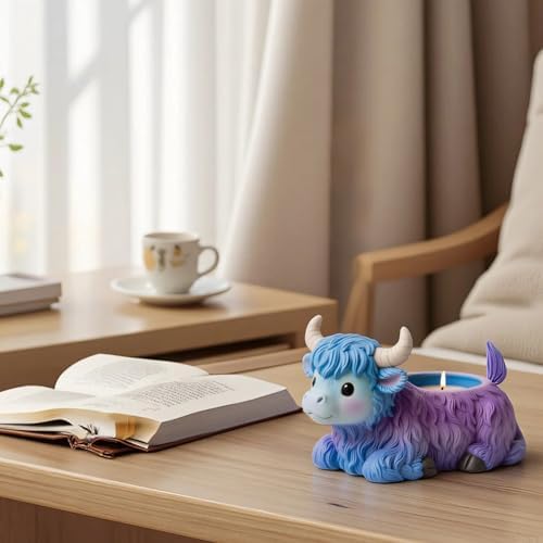 Highland Cow Epoxy Resin Molds Silicone, Cow Plaster Candle Molds