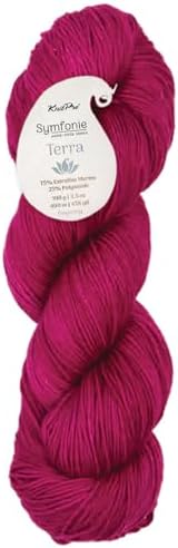 KnitPro Symfonie Fingering Weight Merino Wool Yarn 100g, Pink Mauve
