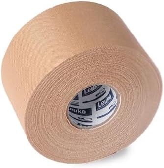 Leukotape P Adhesive Strapping Tape – for Sports Injuries, Strains and Sprains - 1.5 in x 15 yds, Tan, (30 Rolls)
