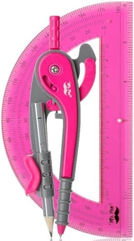 Mr. Pen- Geometry Compass and Protractor Set, 6 Inch Compass
