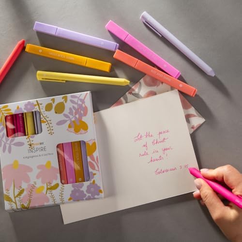 DIVERSEBEE Aesthetic Highlighters and Gel Pens, No Bleed (Inspire)