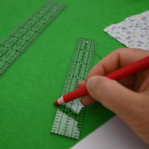 Sewing Rulers Quilting Ruler,Acrylic Quilting Templates,Sewing Tools Accessories Supplies for Patchwork Precision Fabric Cutting 4pcs(1x6,3x17,1.5x17,1.5x10inch)