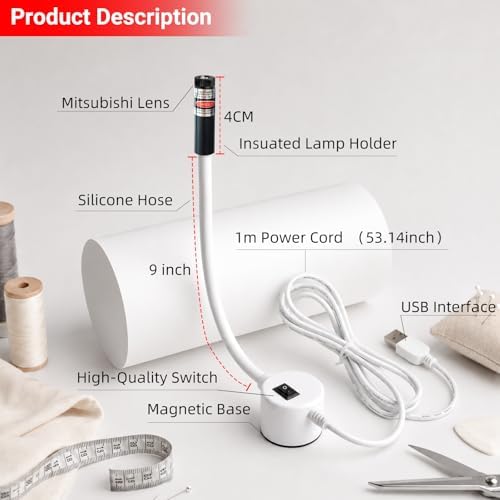 Magnetic Positioning Quilting Light for Sewing Machine & Heat Press