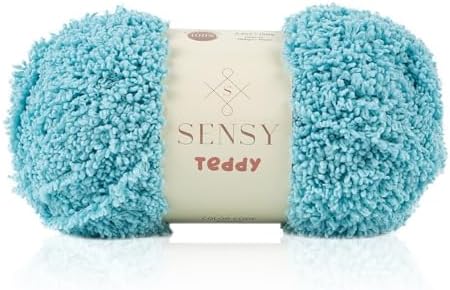 S Sensy Teddy - Micro Polyester Amigurumi #5 Bulky Yarn Mint 109 Yards 4 oz