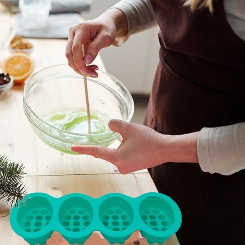 2 Pcs Massage Soap Molds Massage Silicone Molds Cake Molds for Home Handmade DIY Tray Bars Wax Melts Tool
