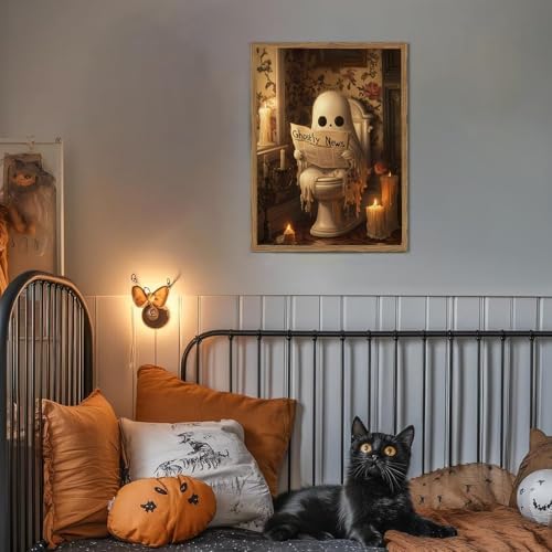 AIBOERL Paint by Numbers Kit for Adults Beginner,HalloweenGhost,12X16In