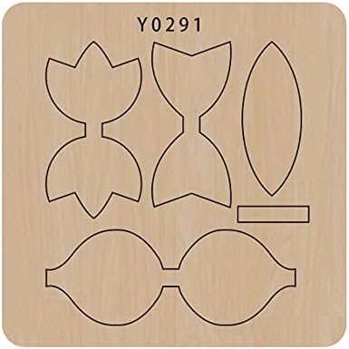 Elegant Bowknot Cutting Dies for DIY Crafts - Wood Board and Alloy Steel Blade Beautiful Bowknot Making Template (Y0291 Wood)