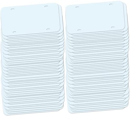 12" x 6" Blank Vanity Plates for Vinyl & DTF, 100-Pack