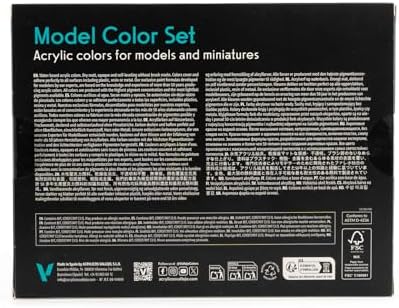 Vallejo - Naval (Steam Era) Acrylic Paint Set | Model Color | High Pigmentation Colors| Realistic and Historical Finishes for painting Steamships of any Era | 16 Bottles x 18 ml. (0.60 fl.oz)