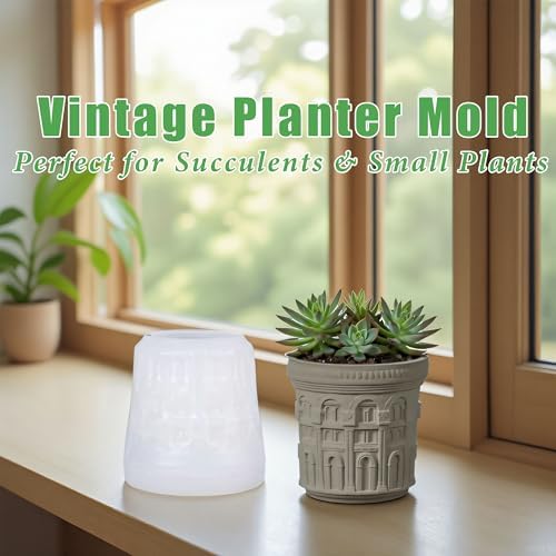 Roman Resin Molds, Colosseum Planter Silicone Mold for Epoxy Resin