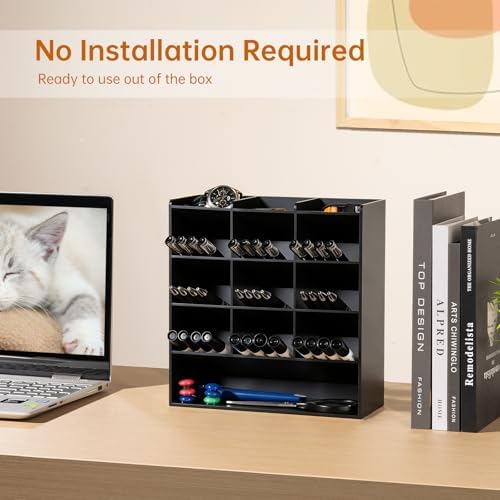 BEYGORM Acrylic Vertical Marker Organizer for 150 Markers, Desk Orgaizer