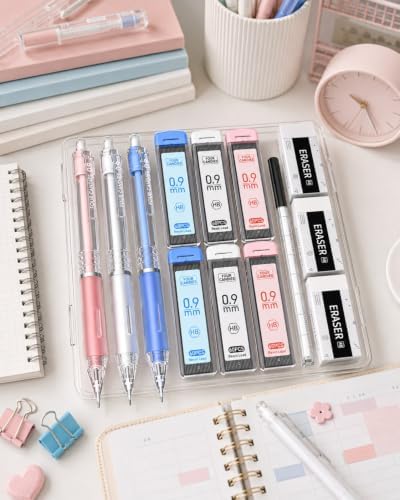 Four Candies Cute Mechanical Pencil Set, 3-Pack 0.9mm