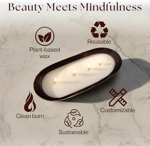 LILY LADUE Sand Candle Kit - 1Lb/16Oz Pearled Candles Sand and Wicks (24) with Bronze Holder, Unscented Aroma Beads, Reusable Pearled Candle Wax for DIY Home Kit, Powder Beads Refill Available