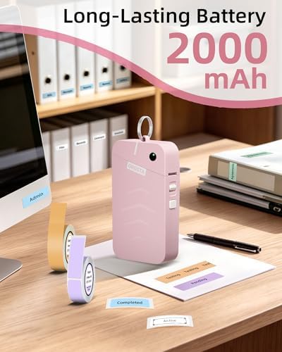 ORGSTA Label Maker, S001 Portable Bluetooth Label Maker Machine with Tape
