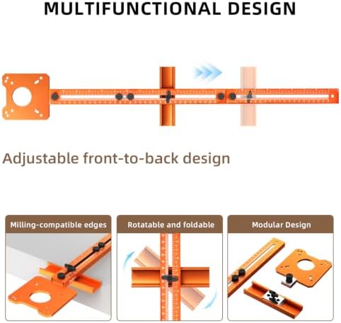 Imbot Router Circle Cutting Jig Adjustable Woodworking Cabinet Hardware
