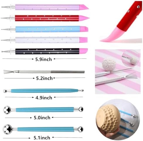 Artzuvs Clay Sculpting Tools 28pcs Polymer Pottery Modeling Tools Set for Ceramic Club Crafts,Carving,Sculpture,Shaping, Hobbyists,Artists,Expert
