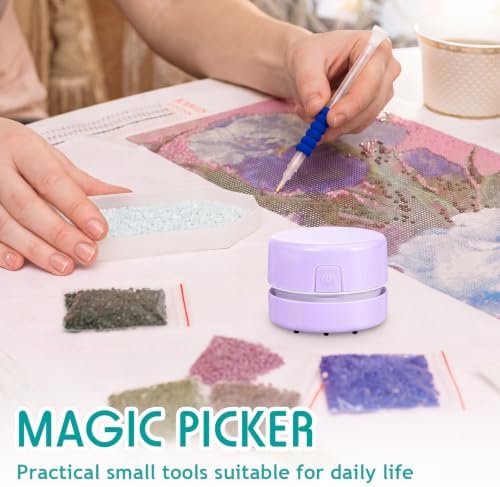 Honoson 2 Pcs Diamond Painting Tool Cleaner for Diamonds, Light Purple