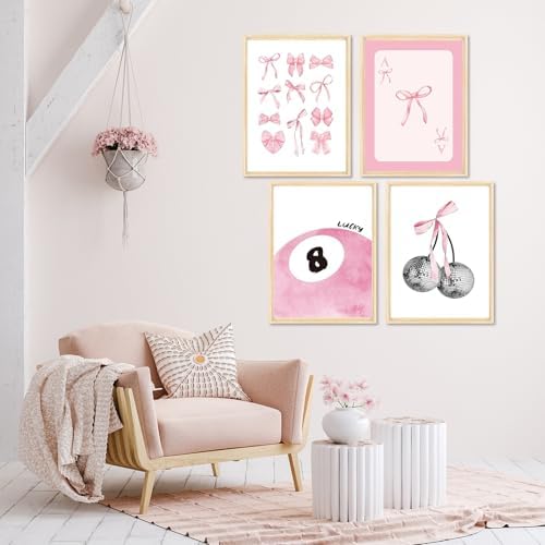 4 Pack Pink Diamond Art Kits for Adults, Diamond Painting Kits for Beginner