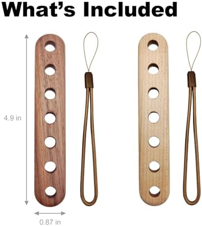 2-Pcs Wooden Knitting Yarn Divider Organizer Black Walnut & Maple Yarn Splitter for Knitting & Crochet, Smooth Finish, Easy to Use Anywhere