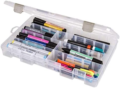 ArtBin Large Solutions Box Clear Art & Craft Organizer with Dividers - Plastic Storage Case for Convenient and Versatile Storage - Ideal for Various Craft Supplies