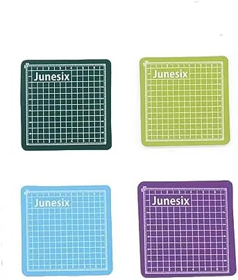 4Pieces Mini Cutting Pad Self Healing Craft Mat Small Sewing Cutting Mat Non-Slip Mini Cut Board for Scrapbooking Quilting Sewing Accessories