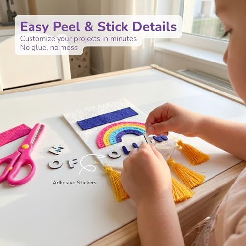 Craftorama Sewing Kit for Kids, Fun and Educational Accessories Craft Set for Girls Age 7-12, Sew Your Own Felt Accessories Craft Kit for Beginners