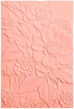 3D Embossing Folder for Card Making Texture Fades Blossom Bloom Floral Plastic Embossing Folder Template for DIY Scrapbooking Paper Crafting Handmade Crafts Scrapbooking Arts Supplies Scrapbook Decor