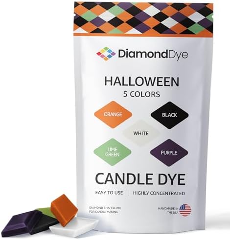 Halloween Candle Dye Chips, Soy & Paraffin Candle Making, 5 Colors