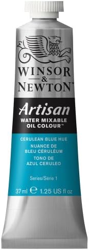 Winsor & Newton Artisan Water Mixable Oil Paint, 37ml, Cerulean Blue Hue