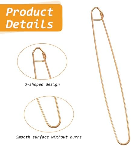 6 Pcs Knitting Stitch Holders, Crochet Tools Aluminum with Secure Lock
